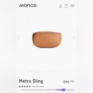 Monos Metro Sling Bag, Brand New!